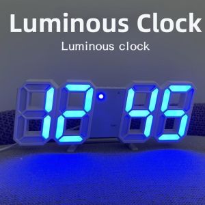 Large 3D LED Digital Wall & Desk Clock