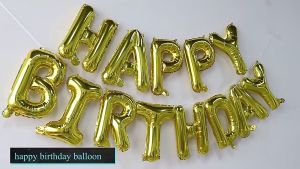 Balon Paket Huruf Happy Birthday Ulang Tahun Warna Warni 1 Set