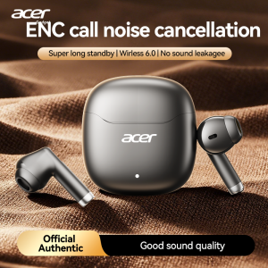 Acer | Acer Ohr617 Wireless Bluetooth Earphones with In-Ear Design Built-In High-Definition Microphone Noise Reduction for Calls Stereo Sound Quality Mini Size Comfortable to Wear with Type-C Charging Case