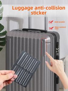 Transparent Luggage Protection Film against Wear And Tear for Carry on Suitcase Anti Scratch Pad Corner Pads for Travel Bag