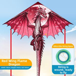 XIAOYAOJIN YANGGE | Dragon Pterosaur Design Kite for Adults and Children Easy to Fly in Breeze
