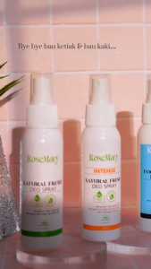 ROSEMARY NATURAL FRESH DEO SPRAY FOOT FRESH DEO SPRAY DEODORANT TAWAS 100ML