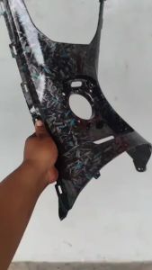 Forged biru Cover dek bensin Nmax New
