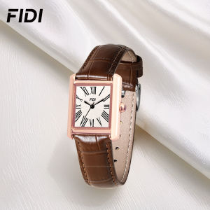 Đồng hồ fidi cho Nữ Đồng hồ chống nước món quà giản dị Retro đồng hồ vuông nhỏ sang trọng cao cấp