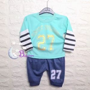 BOBOBAM BAJU BAYI LAKI LAKI SETELAN ANAK COWO LUCU STELAN COWOK 6 12 BULAN KEREN TRENDY KEKINIAN LN 27 TANGAN PANJANG