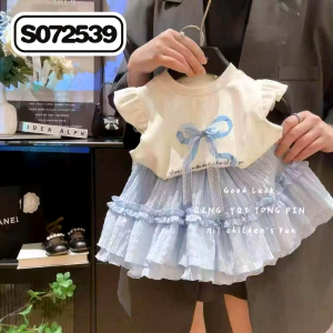 Setelan baju dan rok impor anak perempuan usia 0-4 tahun/set rock dan baju anak cewek