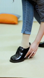 British Style Small Leather Shoes New Style Japanese jk Lace-Up Shoes with Skirt Thick-Soled Loafers