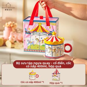 MODERN SWEETHOME |Ly sứ hình vòng quay ngựa gỗ