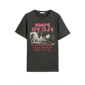 SUSHOUWANGE | Deep Gray Summer T-Shirt for Petite Women