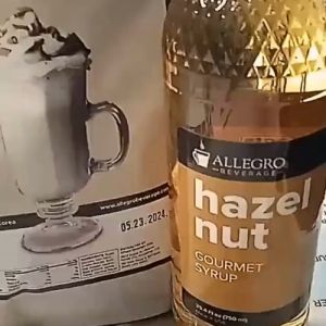 Allegro Hazelnut Syrup 750ml – Barista-Grade Gourmet Flavoring for Coffee Lattes & Milk Tea