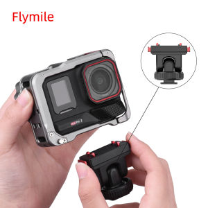 Flymile Magnetic Base For Insta360 ACE/ACE Pro/2 Camera With 1/4 Screw Hole And Cold Shoe Interface Extendable Adapter Accessory