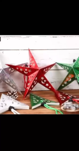 Christmas star lantern Christmas tree decoration Christmas paper star hanging decoration Paper Stars DIY HEIM