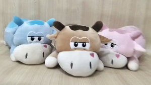 Boneka Sapi Tidur Tengkurap Pillow Cute Lying Cow Noby L