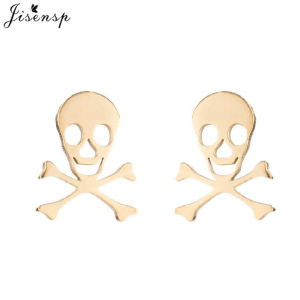 Halloween Stainless Steel Ghost Spider Web Earrings for Women Gothic Skull Piercing Jewelry Cool Girls Party Earring Accessories