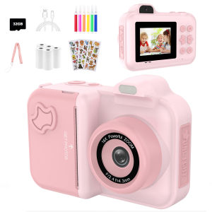 Máy Ảnh Kỹ Thuật Số In Tức Thì Cho Trẻ Em Camera Kép 1080P HD 32G Quà Tặng Giáng Sinh Cho Bé Trai Và Bé Gái