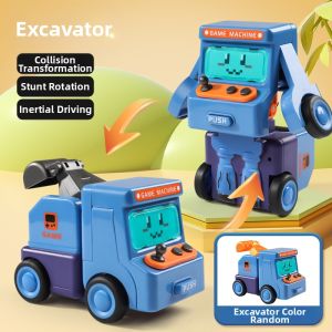 Inertial Transformable Excavator Toy Car 1-3 Years