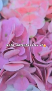 Bunga Artificial Hortensia Latex Tebal Premium x5