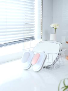 แปรงฟองน้ำขัดผนัง แปรงฟองน้ำ ฟองน้ำล้างจาน มีด้ามจับ สีสันสวยงาม