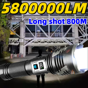5800000LM Most Powerful XHP360 Led Flashlight High Power Rechargeable Tactical Flash Lamp Torch Light Camping Hunting Lantern