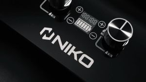 Niko Kitaro Black Kompor Gas / Kompor Tanam Kaca 2 Tungku Api Biru Tornado - FREE ONGKIR Jabodetabek