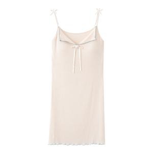 MiiOW | ชุดนอนผู้หญิง MiiOW ฤดูร้อน 2025 ชุดนอนแขนกุดผ้าไหมน้ำแข็งบาง ใส่สบาย ใช้ในบ้าน ใส่ไปข้างนอกได้ ชุดนอนสีพื้น