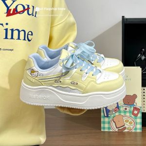 Warrior | Original Design Thick Soled White Shoes