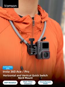 Vamson | First-person View Shooting Vlogging Mount for 360 Cameras Quick Switching Neck Strap