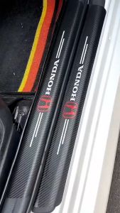 4pc/Set Car Door Sill Carbon Fiber Stickers Protector Strip Cutting and Rubbing Protector Sticker Sill Strip