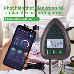 Máy Đo Chất Lượng Nước Kỹ Thuật Số Tuya WiFi 5 Trong 1: Độ Mặn TDS EC SG Nhiệt Độ Độ pH Dùng Cho Hồ Bơi Bể Cá Có Chức Năng Giám Sát Qua Ứng Dụng