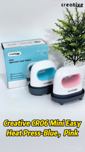 Creative Pink Mini Handheld Heat Press - Home DIY Apparel & Accessories Decorating