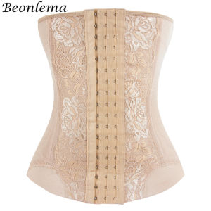 WECHERY | Mesh Embroidered Corset Body Shaper faja Waist Trainer Original Colombian Girdles For Women Belly Tightening Control Shapewear