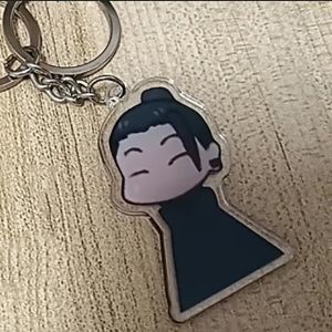 Bandai | Gojo Satoru Geto Suguru Anime Cosplay Kim Loại Móc Khóa Thoáng Mát Độc Đáo Hoạt Hình Túi Mặt Dây Chuyền Móc Khóa Món Quà Trang Sức Dành Cho Người Hâm Mộ 18 +