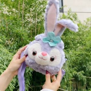 Túi đeo chéo Thỏ Bông Tím phong cách Lolita siêu cute Túi đeo thú bông nhân vật hoạt hình Thỏ Stella đáng yêu