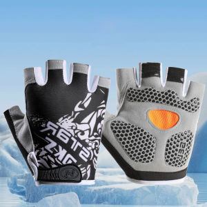 Sports Cycling Gloves for Men Women Hiking Fitness Gloves Yoga Driving Shock Absorption Anti Slip Breathable Half Finger Gloves