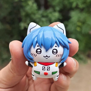 Chiikawa | Evangelions Ayanami Rei Asuka Action Figures Cosplay Usagis Hachiwares Anime Model Doll Cartoon Desktop Ornaments Toy Fans Gift