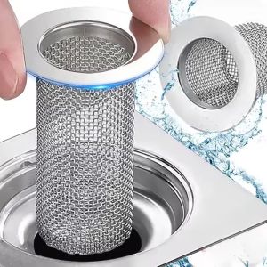 Stainless Steel Floor Drain Filter Mesh Kitchen Sink Anti-clog Filter Bathtub Hair Catcher Shower Leak Net Strainer Drains