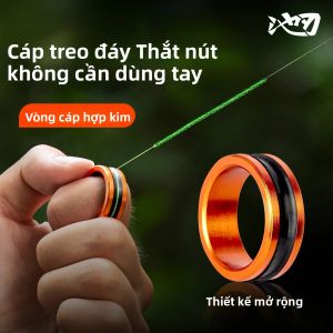 Vòng Cáp Hợp Kim Để Câu Cá Chống Trơn Trượt Bảo Vệ Tay Dây Cắt Làm Săn Chắc Lãnh Đạo Nút Thắt 1/2 Bộ PE Dây Chính & Carbon Lãnh Đạo Tương Thích