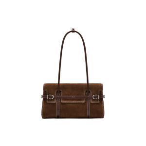 muva | British Style Cow Leather Large Capacity Underarm Bag for Commuting