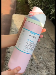 New owala car vacuum insulation cup sports water bottle freesip straw cup stainless steel water cup sports hot-selling portable cup straight cup