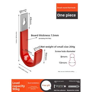 Heavy-Duty Metal Wall Hook for Pipes Tools Helmets and Wires