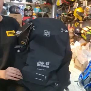 Balo leo núidu lịch Jack Wolfskin 12 lít màu xanh lá chính hãng