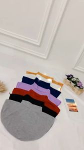 hijabinspo - Manset Inner Leher Jersey Polos Kerah Turtleneck Premium Hijab Oval