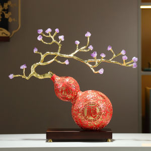 Kisstyle | Lucky Gourd Ornament for Home Office Decor Gift
