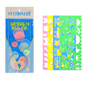 Graffiti Tool Set Spirograph Ruler Geometric Drawing Template Ballpoint Pen Rainbow Scratch Painting Paper Creative Art Gift ZYF