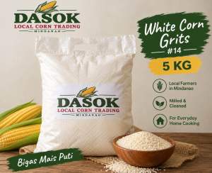 White Corn Grits #14– 5kg Bigas Mais Puti
