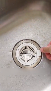 ตะกร้ากรองเศษอาหาร ที่กรองอ่างล้างจาน ในห้องครัว อาหารที่เหลือ ขยะ กรอง พร้อมที่จับ ใช้งานง่าย