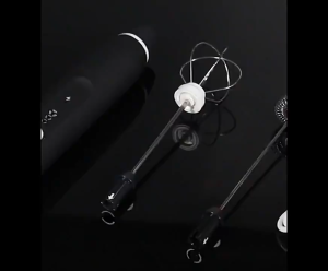 Wireless Milk Frothers Electric Handheld Blender With USB Electrical Mini 3-Speed Electric Coffee Maker Whisk Mixer Rechargeable Egg Beater With 2 Whisks