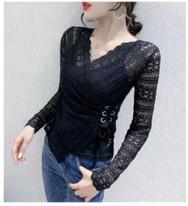 TM 2590 Blouse Ivanna lace wrap too import