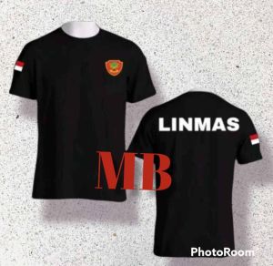 Kaos LINMAS Lengan Pendek Baju LINMAS Kaos Pria Tangan Pendek Kaos Distro Baju Atasan Pria