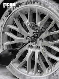 Car Wheel Hub Cleaning Brush Wool-like Stick Deep Cleaning Steel Rim Wheel Hub Brush Car Beauty Wheel Hub Internal Brush